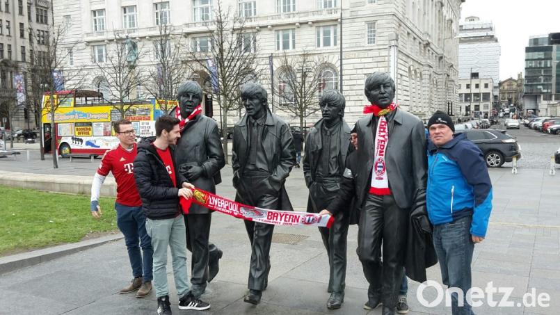 Die Beatles waren am Dienstag auch ein bisschen Bayern-Fans. Bild: mr