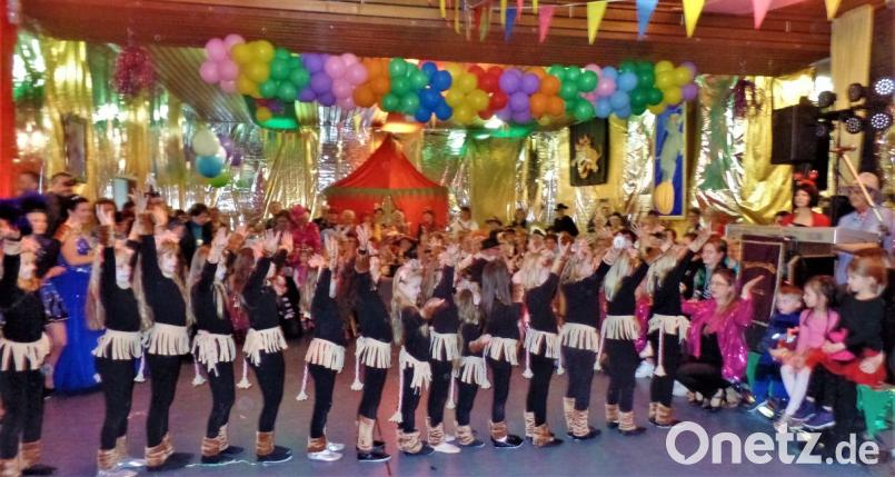 Das „Löwenrudel“ der Minigarde zeigte bei ihrem ersten Auftritt eine ganz tolle Show. Bild: jml