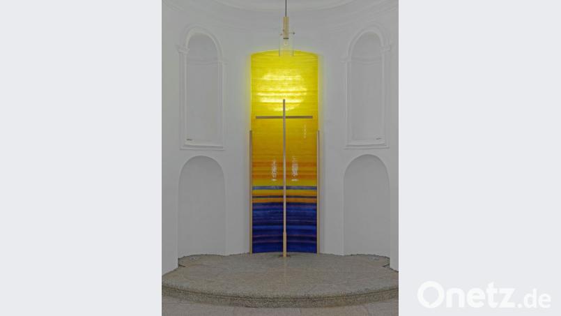 Die Friedhofskapelle in Falkenberg hat Erwin Otte 2017 gestaltet. Bild: tr