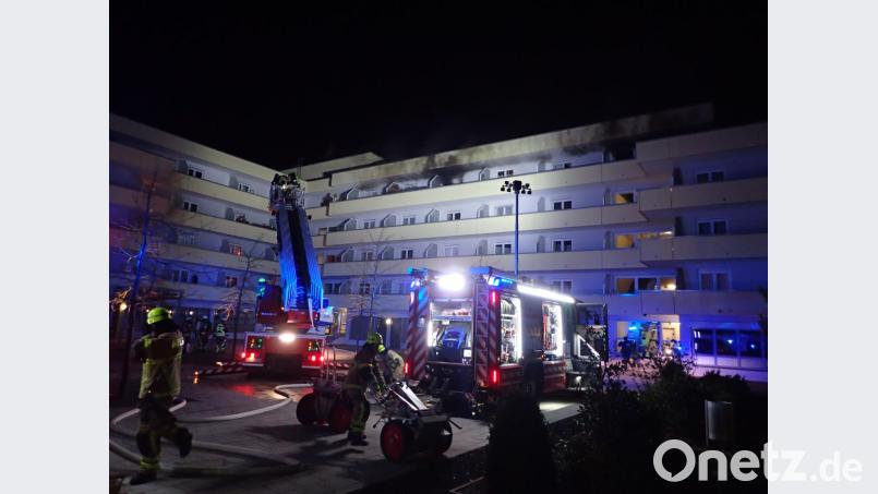 Brand in Regensburg. Bild: Amt für Brand- und Katastrophenschutz Regensburg/Meißner
