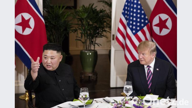 Zwei Politiker, die markige Ansagen lieben: Kim Jong Un (links) und Donald Trump. Bild: Joyce N. Boghosian/Weißes Haus/dpa