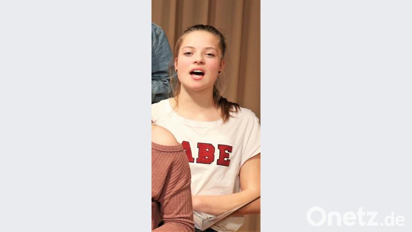 Luisa Gradl ist seit zwei Jahren im Chor. Schon von Kindheit an ist Singen ihr liebstes Hobby. Bild: Doris Mayer Bild: myd