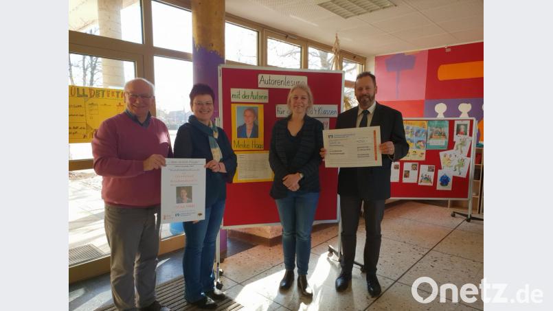 Autorenlesung Meike Haas an der Grundschule Krummennaab. Bild: exb