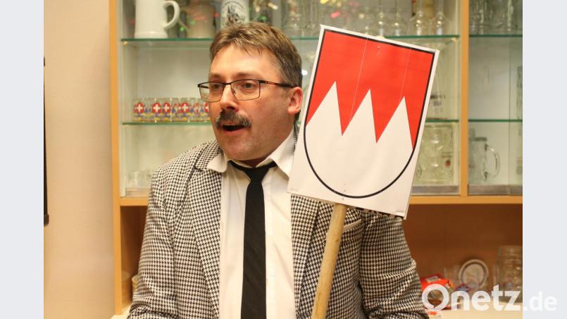 Siedlerchef Matthias Kotschenreuther lässt es in der Bütt wieder krachen. Bild: pi