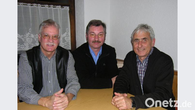 Die bewährte Spartenleitung wiedergewählt (von links):. Karl Heinz Schmdit, Josef Piehler und Spartenleiter Hans König. Bild: jp