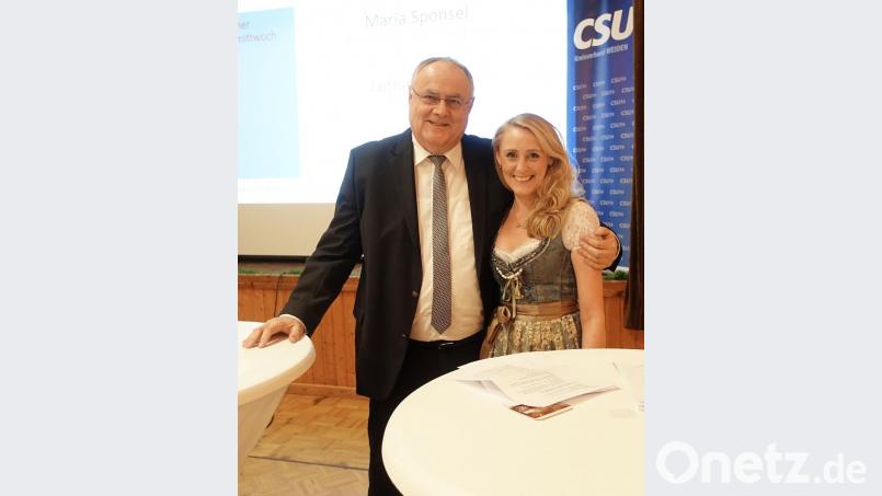 Lothar Höher mit Europa-Listenkandidatin Maria Sponsel Bild: wd