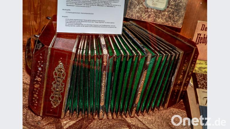 Ein Original Bandoneon von Otto Bergler aus Erbendorf. Bild: njn