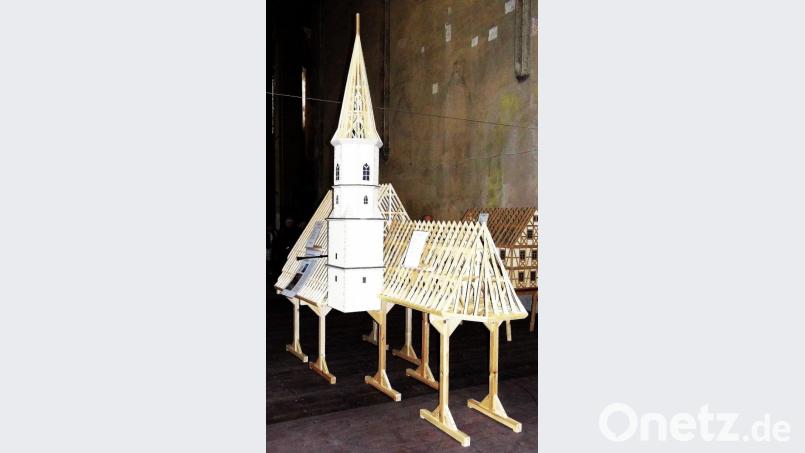 Modell des Dachstuhls der Franziskanerkirche von Josef Hauer. Bild: gjb