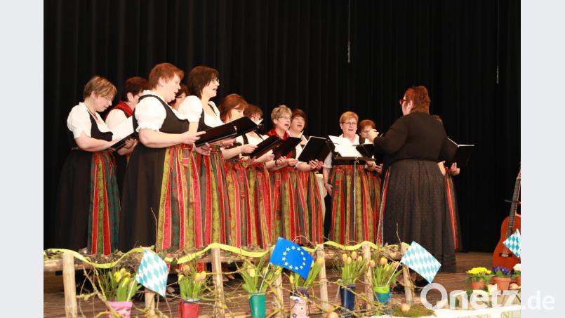 Den Landfrauentag in der Stadthalle eröffnete der Landfrauenchor unter der Leitung von Sieglinde Kusche-Konrad. Bild: njn