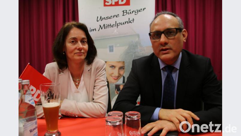 Katarina Barley und Ambergs Europa-Abgeordneter Ismail Ertug wollen zusammen für ein starkes SPD-Ergebnis kämpfen. Bild: jrh
