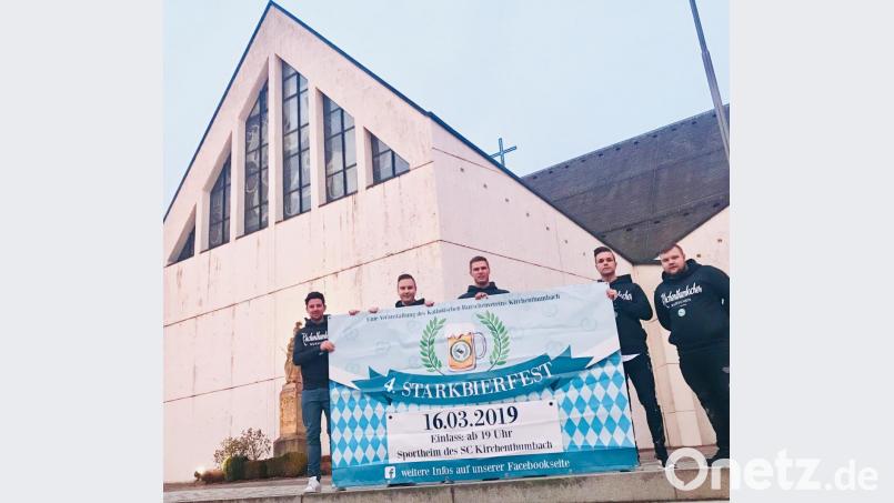 Der Katholische Burschenverein Kirchenthumbach veranstaltet zum vierten Mal ein Starkbierfest. Bild: dfr