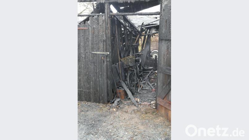 Zerstörte Fahrräder in den alten Geräteschuppen. Bild: mor