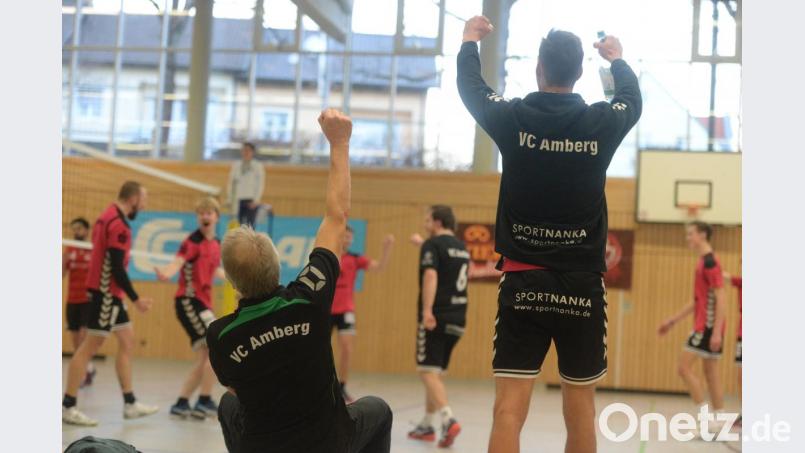 Der VC Amberg bejubelte den 16. Sieg im 17. Saisonspiel. Bild: brü