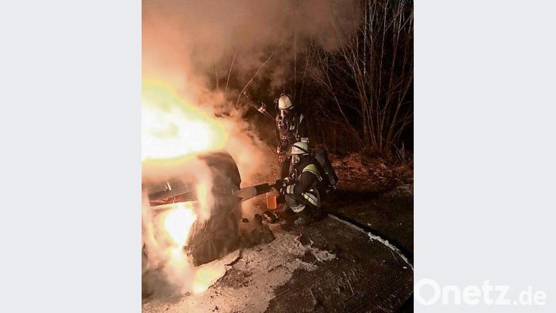 Der Feuerwehr gelang es rasch, den Brand zu löschen. Bild: exb/Feuerwehr Höchstädt