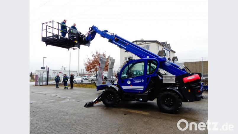 Die Hebebühne kann gleich getestet werden Bild: Andreas Duschner