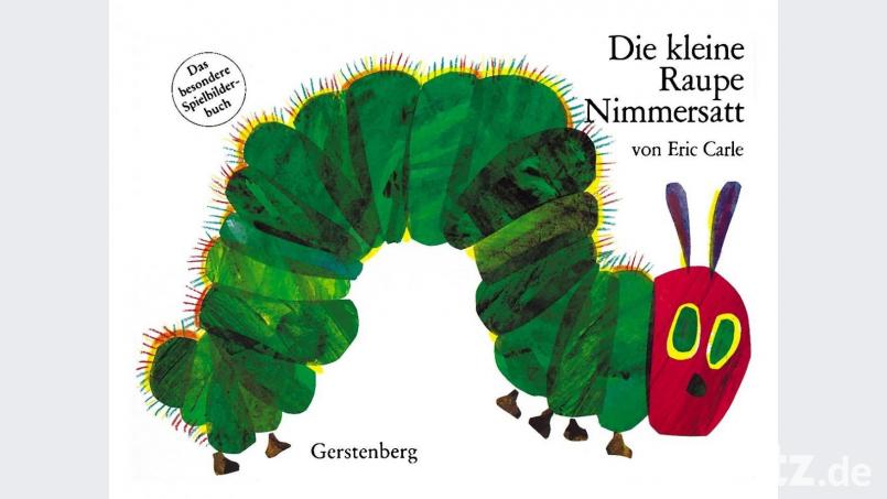 Die kleine Raupe Nimmersatt frisst sich seit 50 Jahren durch Kinderfantasien. Bild: Gerstenberg-Verlag/dpa