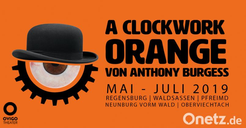 Das OVIGO bringt den von Stanley Kubrick verfilmten Theater-Klassiker &quot;A Clockwork Orange&quot; auf Oberpfälzer Bühnen. Bild: OVIGO Theater