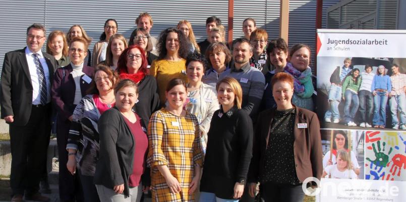 Der Fachbeirat der Jugendsozialarbeit an Schulen (JaS) kam zu seiner alljährlichen Tagung in der Turnhalle der Grund- und Mittelschule Nittenau zusammen. Bild: Thomas Dobler