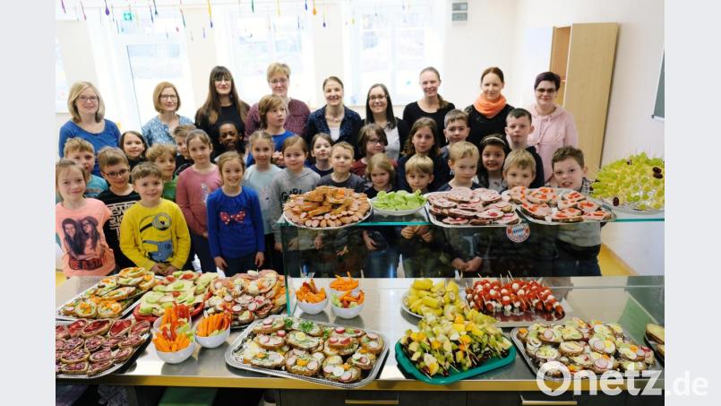 Ein gesundes Pausenfrühstück gehört bei der Grundschule &quot;Am Rauhen Kulm&quot; in Speinshart dazu. Bild: do