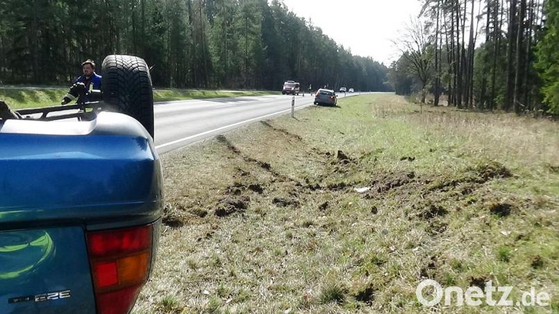 Unfallspuren der Schleuderfahrt Bild: jma