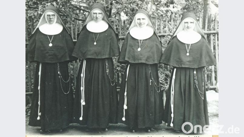 Die vier ersten Schwestern im Jahr 1928 in Waldthurn (von links): Oberin Ludgeria Döll, Handarbeitsschwester Meinolda Weiglein, Kinderschwester Leonissa Kampfmann und Krankenschwester Wiborada Magert. Bild: fvo