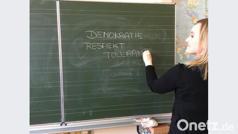 Respekt-Coach an der Luitpoldschule: Sinah Mönch. Bild: roa