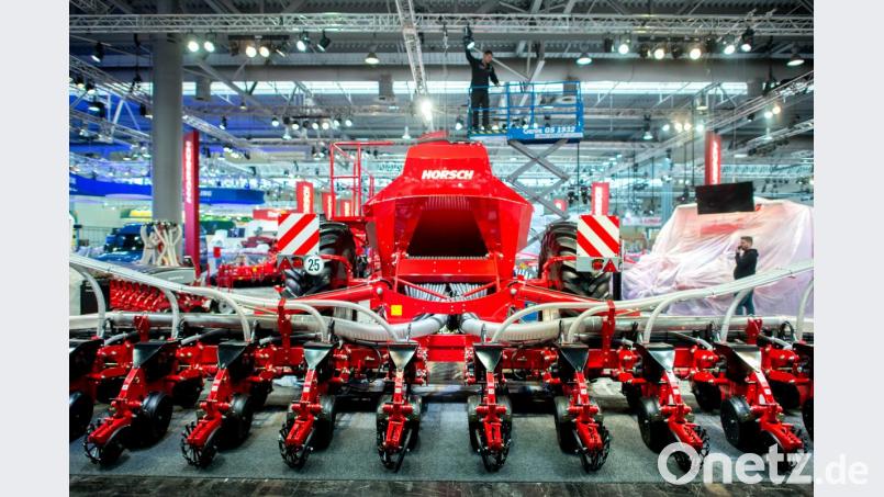 Horsch stellt auf der Agritechnica Neuheiten vor. Bild: Hauke-Christian Dittrich/dpa