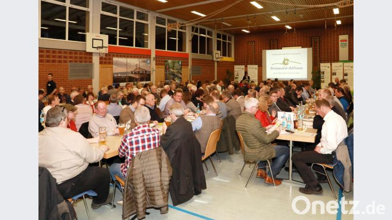 Gut 130 Stadt-, Markt- und Gemeinderäte aus den 16 Mitgliedskommunen kamen zur öffentliche Sitzung der Steinwald-Allianz in die Mehrzweckhalle nach Krummennaab. Bild: njn