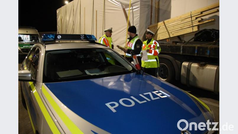 Schwerverkehrskontrollen in der Oberpfalz und in Niederbayern. Bild: Alexander Auer