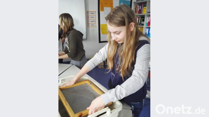 Beim Workshop &quot;Umweltbildung&quot; erfahren die Sechstklässler der Mittelschule viel Interessantes über Recycling und Mülltrennung. Bild: rgr