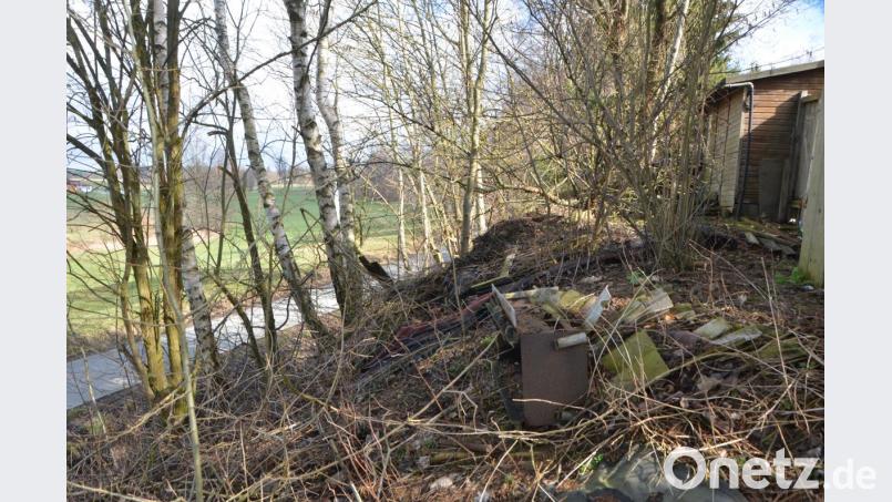 Es ist nicht schön anzuschauen, was in den Büschen alles abgelagert wird. Unterhalb führt die Bockltrasse vorbei. Bild: dob