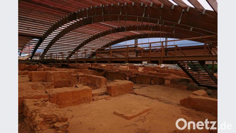 Auf Kreta, der größten griechischen Insel befindet sich der Palast von Malia aus minoischer Zeit. Repro: dob