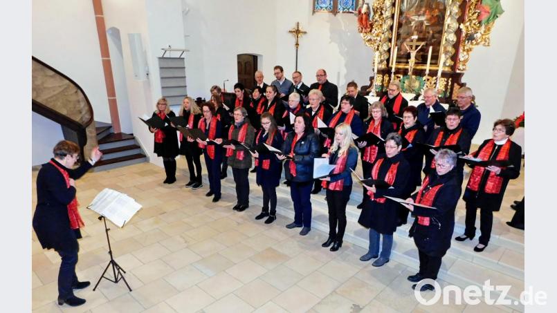 Bei allen großen Kirchenfesten dabei der 25 bis 30 Mitglieder zählende evangelische Kirchenchor aus allen drei Teilen der Kirchengemeinde Wirbenz, Immenreuth und Kemnath unter Leitung von Gertraud Burkhardt. Bild: hai