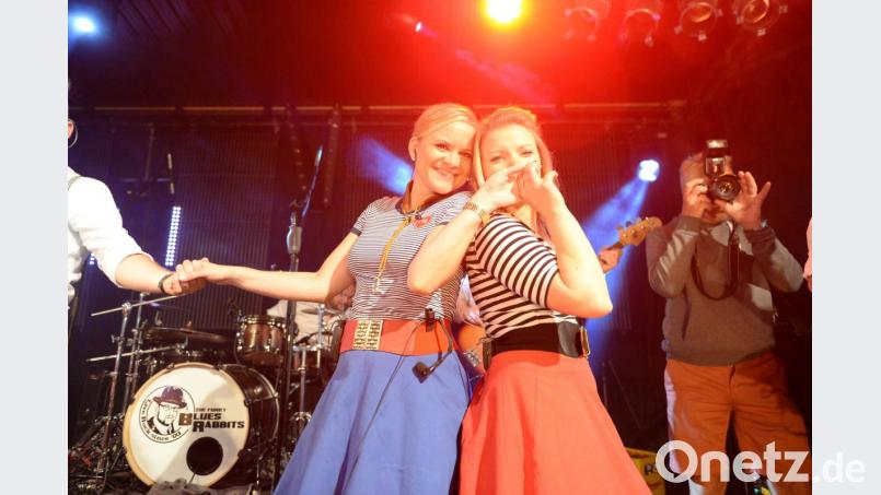 Auch ein Erfolgsgeheimnis: der weibliche Part der Funky Blues Rabbits. Bild: brü