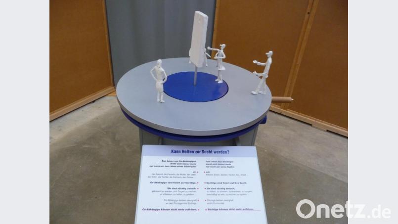 Die sinnvolle richtige Unterstützung bei Suchterkrankungen stand ebenfalls im Fokus dieser Ausstellung. Bild: bba