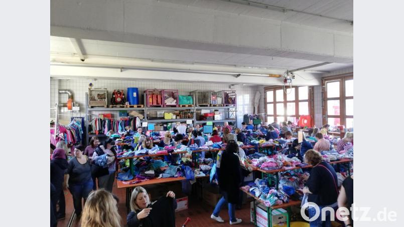 Der Kinderbasar der Feuerwehr Moosbach war gut besucht. Bild: ens