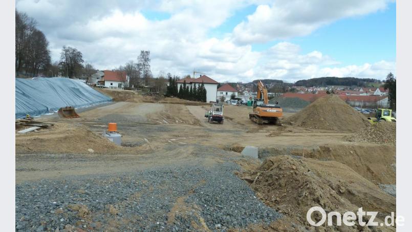 Das ehemalige Müller-Gelände wird für den neuen Lidl-Markt erschlossen. Bild: Portner