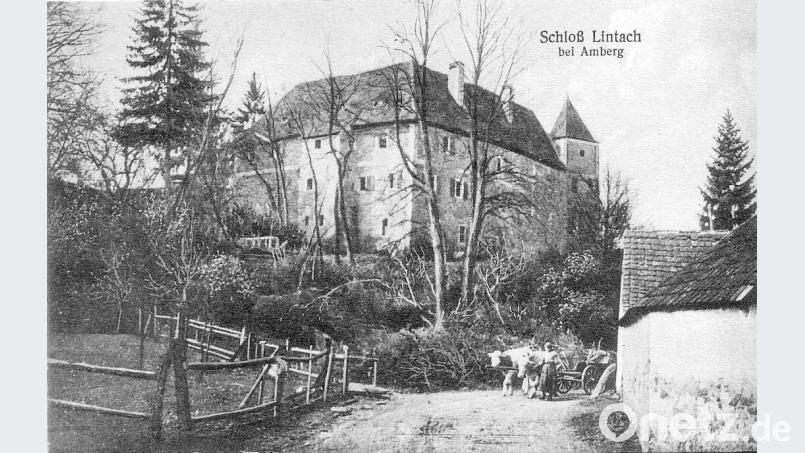 Diese alte Fotografie zeigt Schloss Lintach. Bild: exb