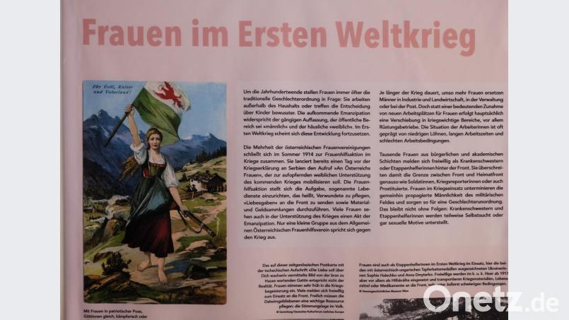 Die Ausstellung beleuchtet auch die Rolle der Frauen im Ersten Weltkrieg Bild: do
