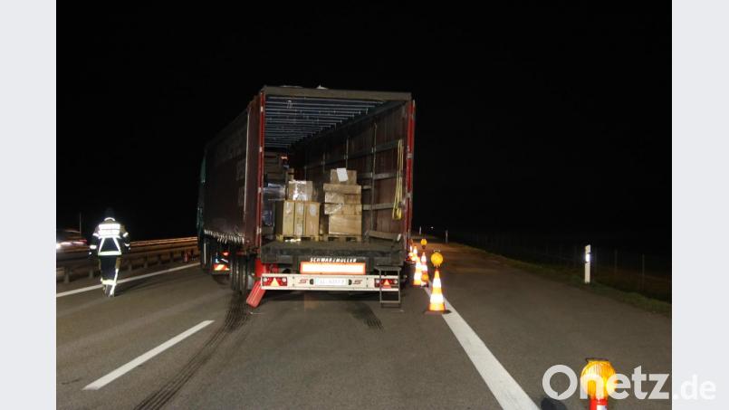 Lkw-Karambolage mit Gefahrgut auf der A3. Bild: Alexander Auer