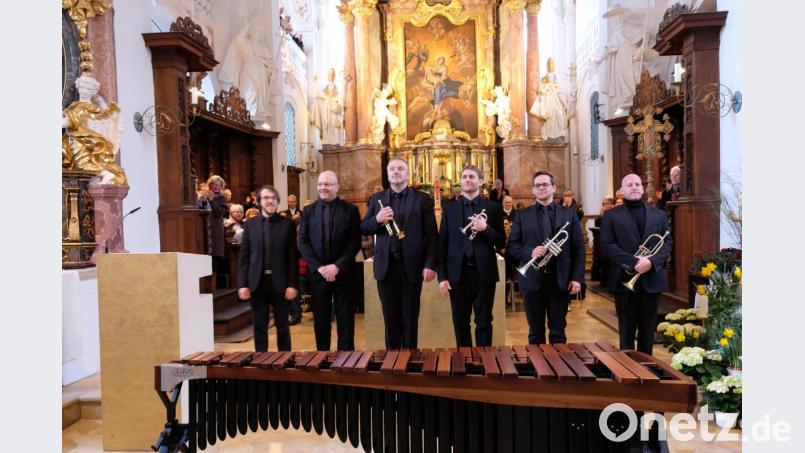Traditionell sind zur Eröffnung der Konzertsaison in Speinshart die sechs Musiker von &quot;Bavarian Brass&quot; Gast. Das Ensemble feiert heuer sein 25-jähriges Bestehen. Bild: do