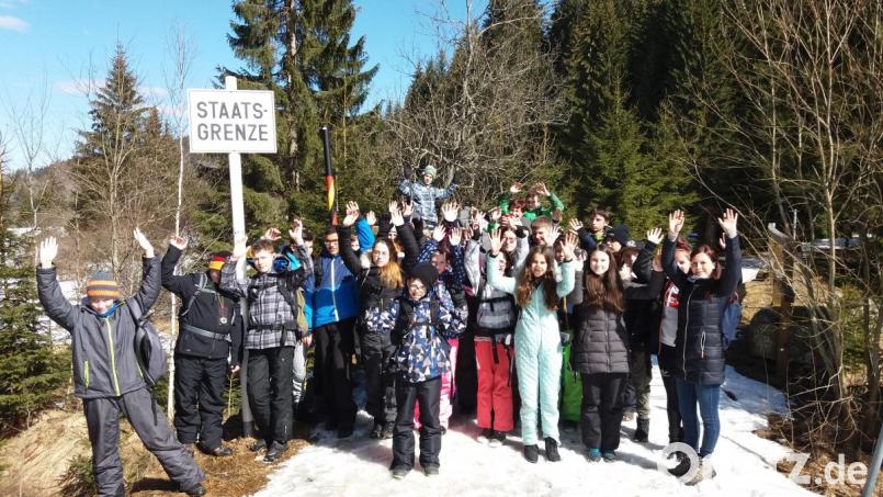 Die Sechst- und Siebtklässler der Mittelschule genießen die tage im Bayerischen Wald. Bild: exb
