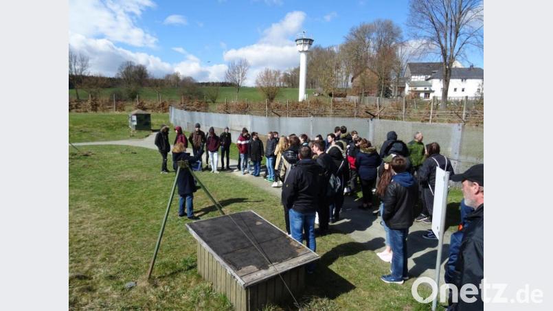 In Mödlareuth wurde den Mittelschülern die Teilung Deutschlands hautnah vor Augen geführt. Bild: exb