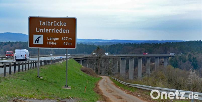 Die Talbrücke Unterrieden auf der A 6 bei Alfeld wird abgerissen und durch einen Neubau ersetzt. Bild: spw