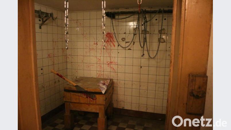 Das Fluchthaus in Pressath eröffnet in der alten Metzgerei am Samstag. Gäste sollten starke Nerven mitbringen. Bild: sne