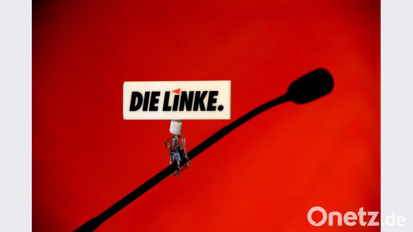 Das Logo der Partei Die Linke. Bild: Ralf Hirschberger/dpa