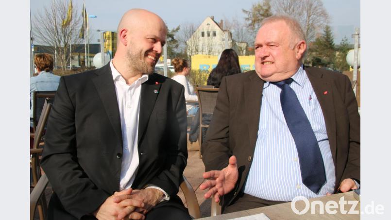 DGB-Urgestein Helmut Fiedler (rechts) sagt Ade, sein Wunschnachfolger Petr Arnican sitzt bereit. Bild: jrh