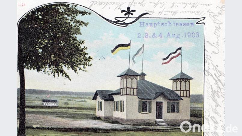 Diese alte Postkarte erinnert an die Anfangszeit des Schützenhauses. Bild: wmr