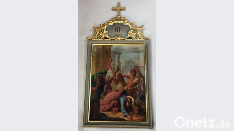 In der Pfarrkirche zu Konnersreuth existiert ebenfalls eine dritte Kreuzweg-Station mit Hund. Archivbild: cr