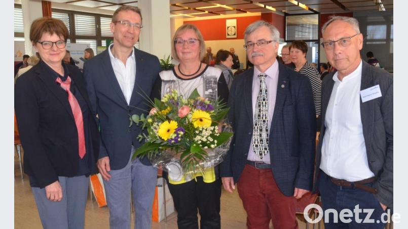 Diabetikertag in Weiden: (von links) Dr. Sonja Pampuch, Dr. Georg Aderbauer, Regina Timmler-Berger, Dr. Michael Scherer und Karl-Heinz Stupka. Bild: Kunz
